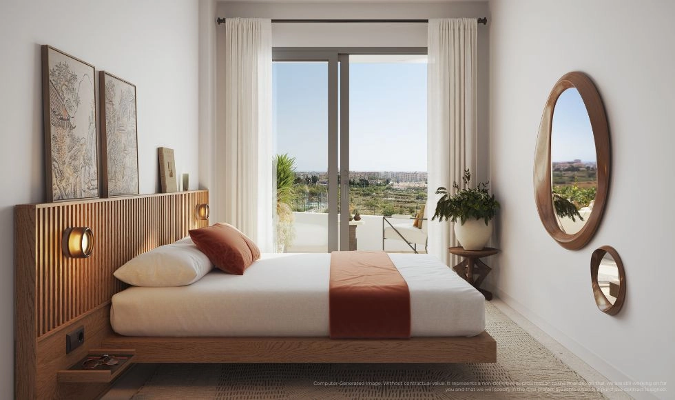 Sovrummen är omsorgsfullt designade som lugna tillflyktsorter, fyllda med naturligt ljus från Costa del Sol.