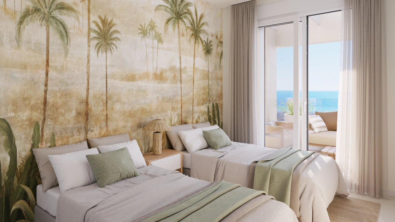 Bekväma gästsovrum är fyllda med ljus och erbjuder utsikt samt en lugn atmosfär.