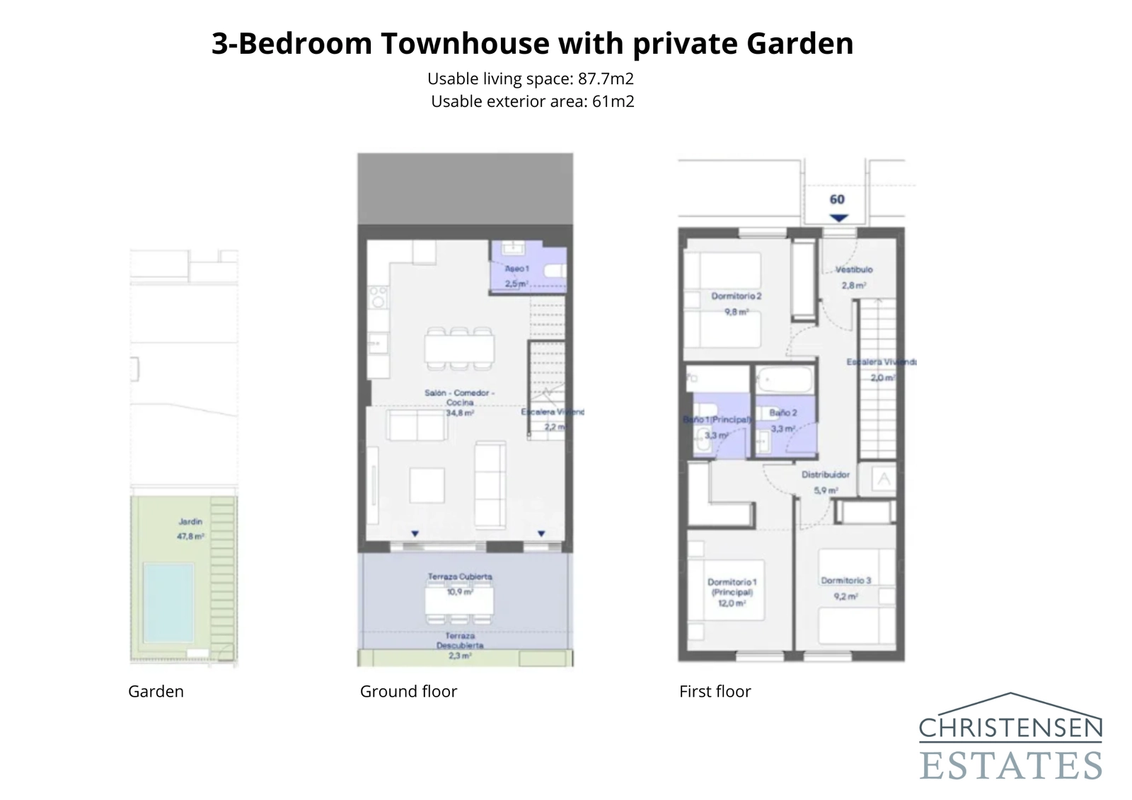 En unik design för ett hem med tre sovrum, med ett vardagsrum på bottenvåningen som sträcker sig ut i en betydande privat trädgård, perfekt för familjeliv.