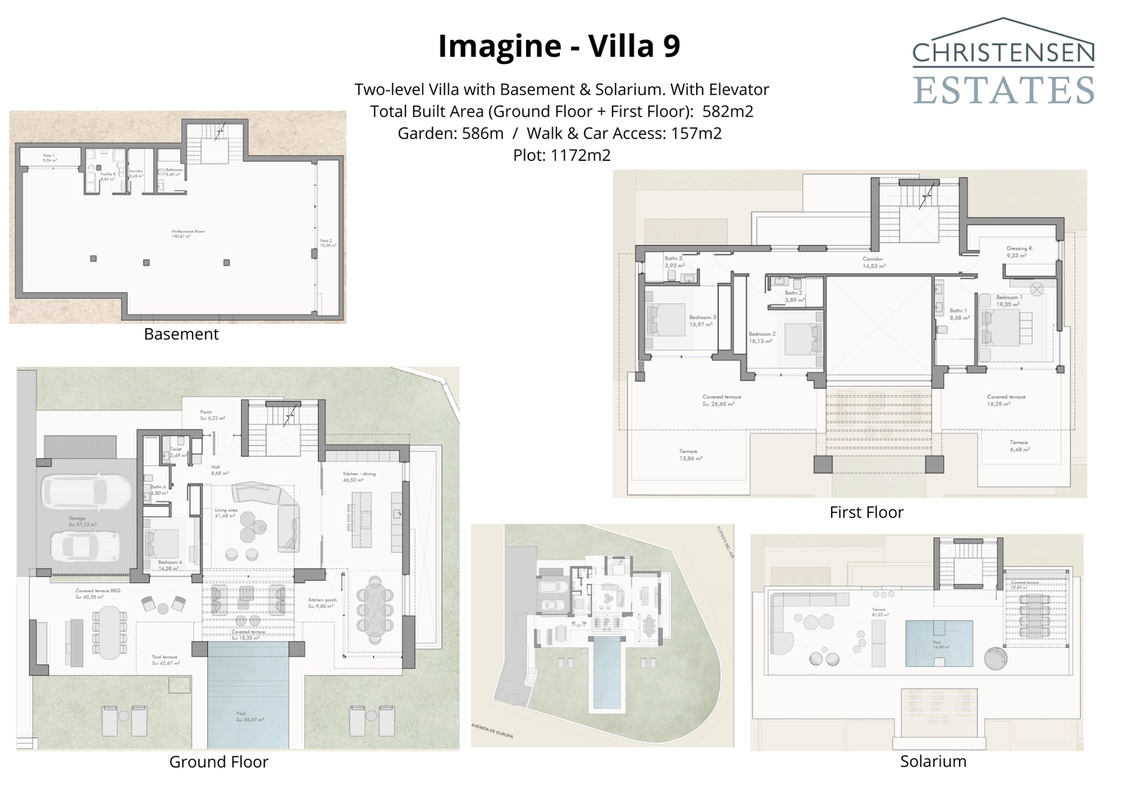 Utforska planlösningen för denna villatyp, med generösa terrasser och ett sömlöst flöde mellan inomhus- och utomhusutrymmen.