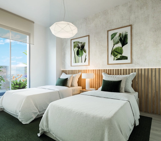 Gästrummen är designade med stil och komfort i åtanke, och erbjuder ett välkomnande utrymme för familj och vänner.