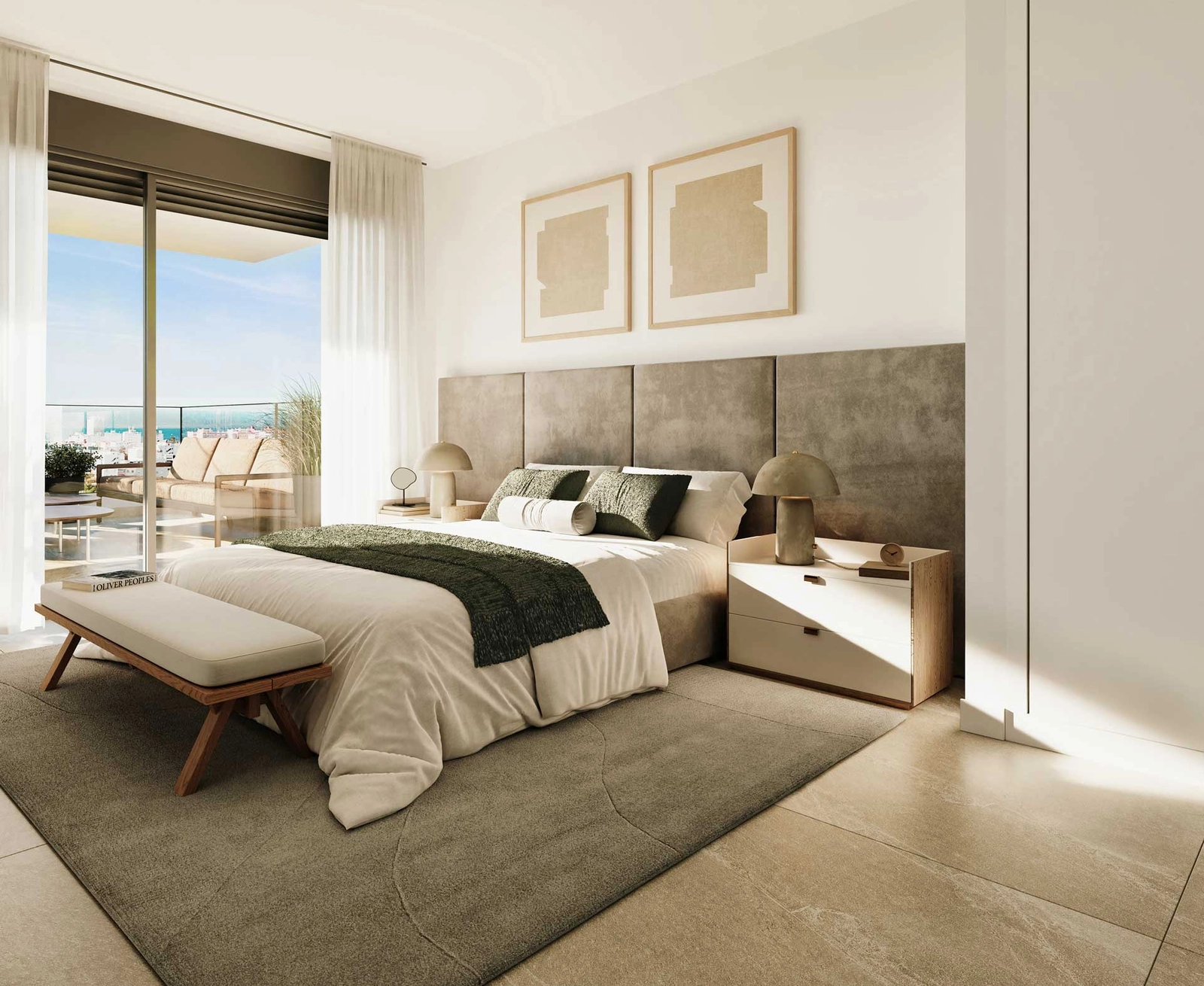 Vakna upp till otroliga vyer från master bedroom, som har direkt tillgång till terrassen.