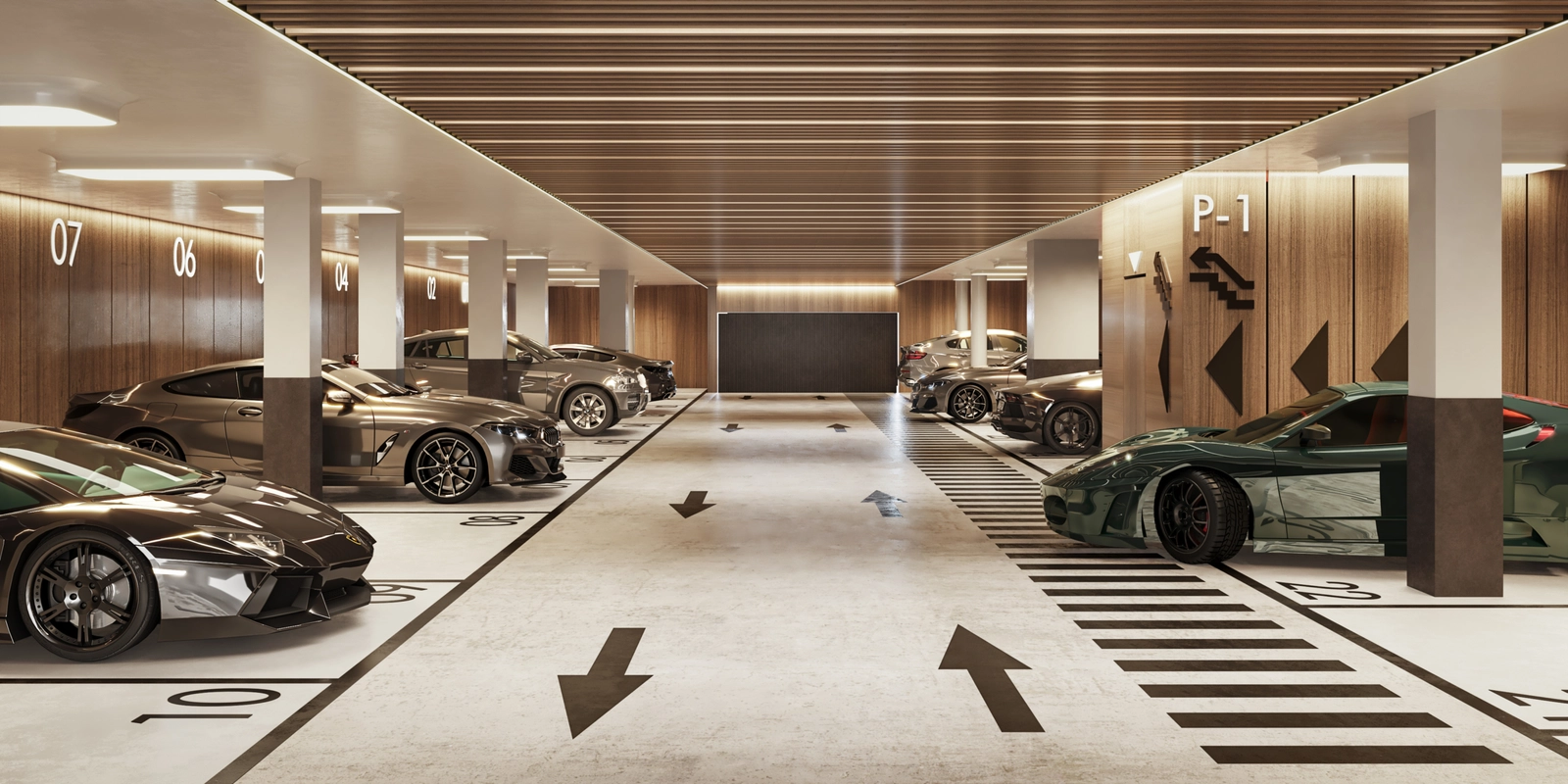 Sovrummen är designade som fridfulla tillflyktsorter, med direkt tillgång till privata terrasser och trädgårdar.