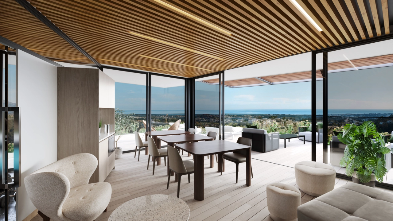 En stilren coworking-yta erbjuder en produktiv miljö för arbete och möten.