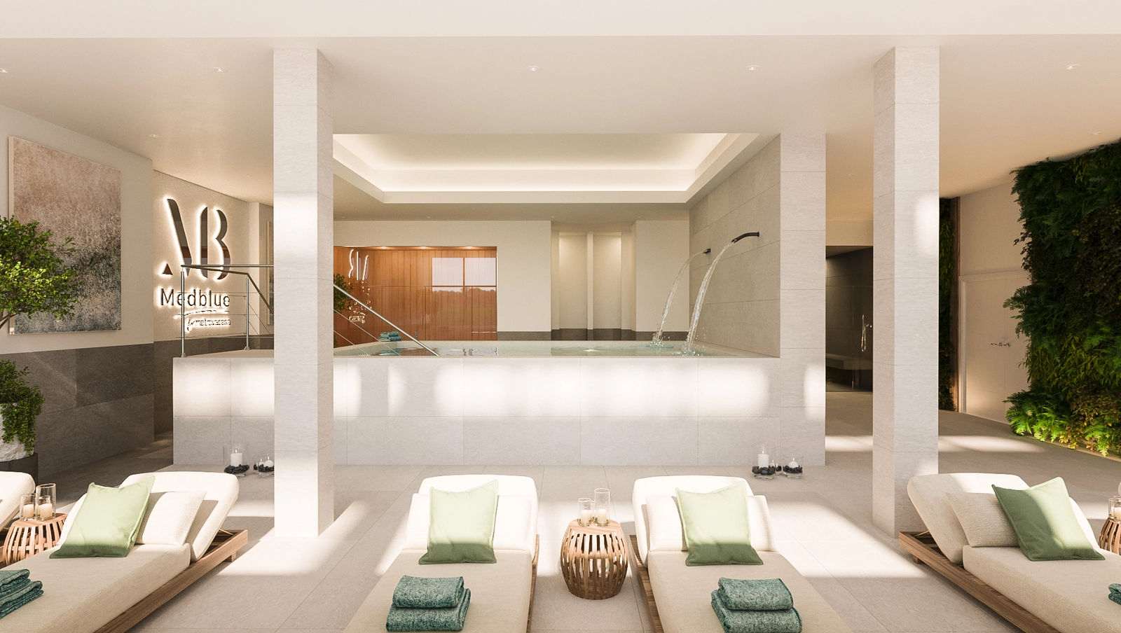 Koppla av och föryngras i det exklusiva spaet för boende, med en inomhuspool och friskvårdsanläggningar.