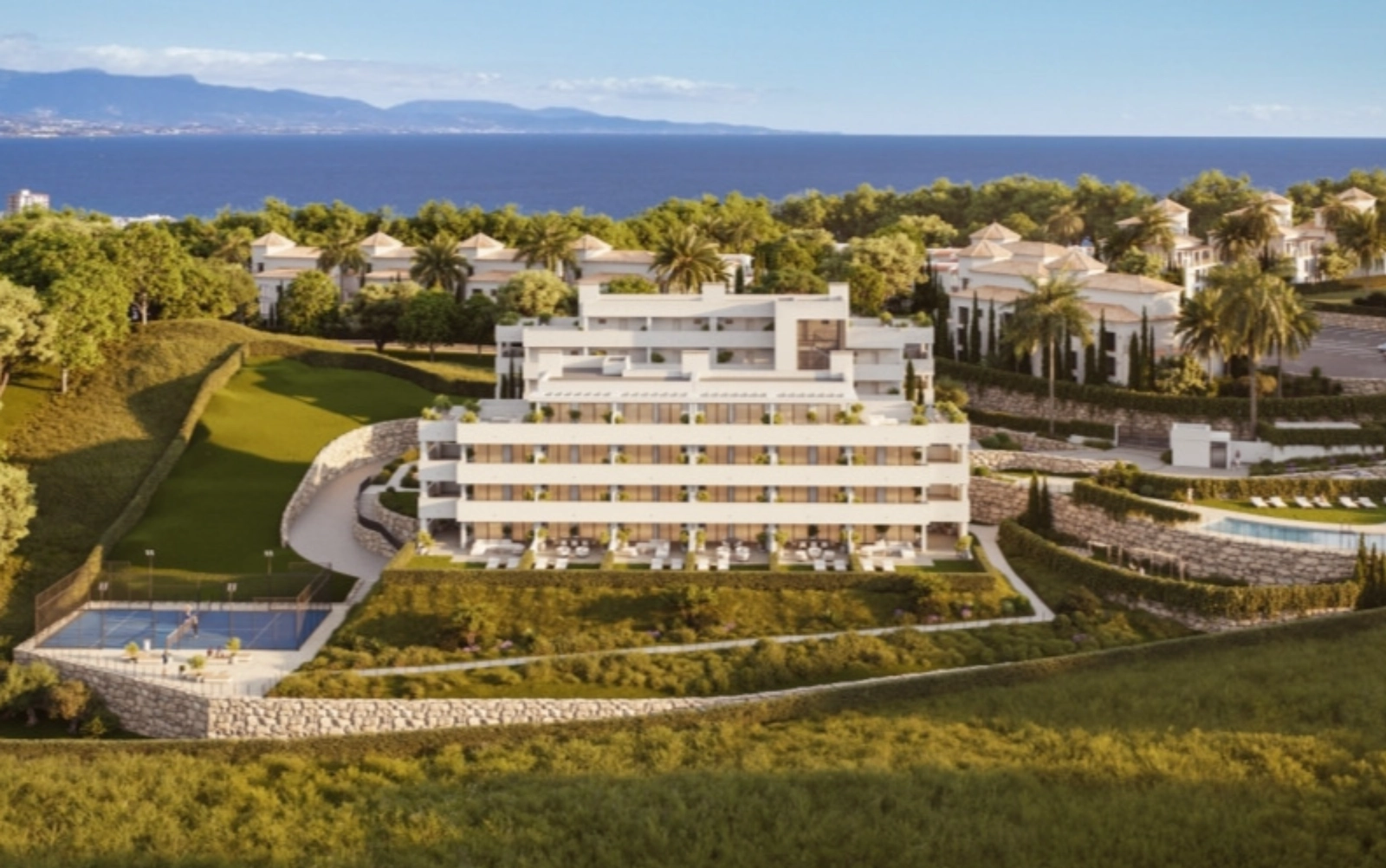 Njut av hisnande havsutsikt från denna exklusiva bostadsutveckling på Costa del Sol.