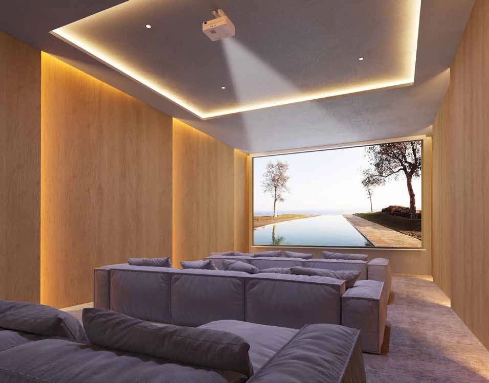 Njut av en filmkväll i bekvämligheten av din egen avantgardistiska hemmabio.