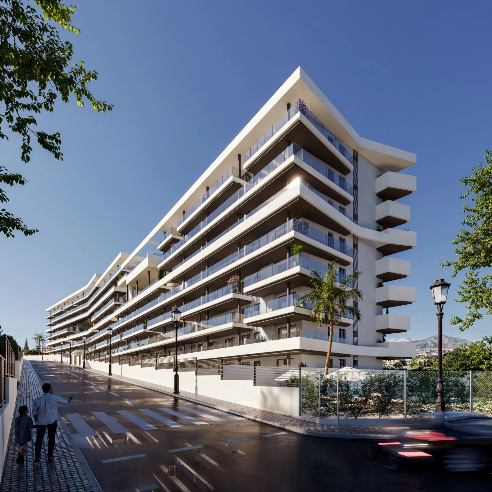 Byggnadens eleganta och moderna arkitektur utgör ett nytt landmärke i Fuengirola.