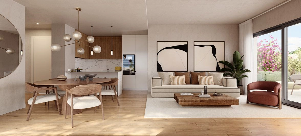 Moderna kök i italiensk design är fullt utrustade med högkvalitativa vitvaror för enkel matlagning och umgänge.