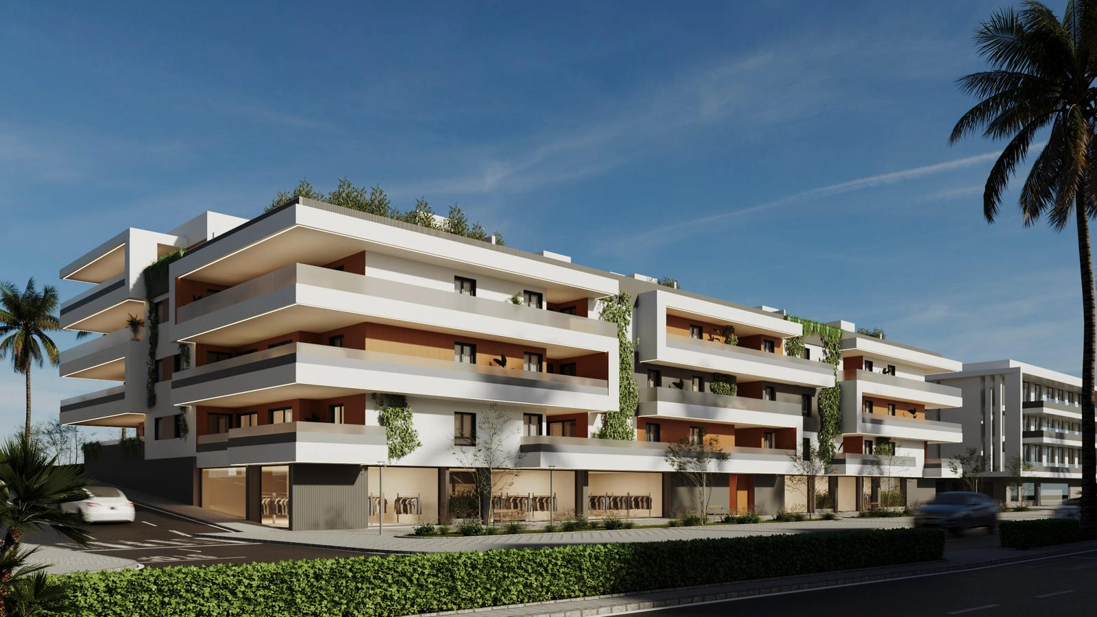 Byggnadens moderna arkitektur sticker ut i San Pedros centrum.