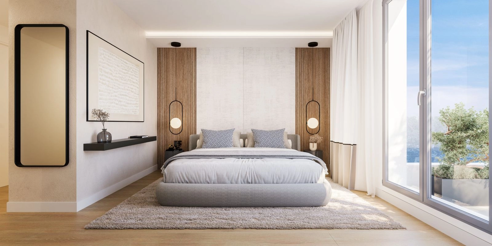 Vakna upp till inspirerande havsutsikt från bekvämligheten av ditt master bedroom, en lugn och privat fristad.