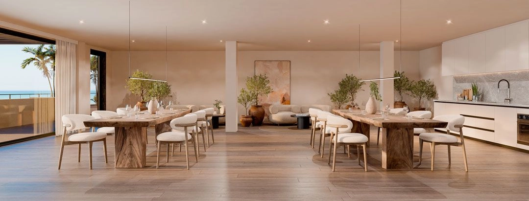 Bostadsrättsföreningens sociala klubb erbjuder en stilfull och bekväm plats för sammankomster och evenemang.