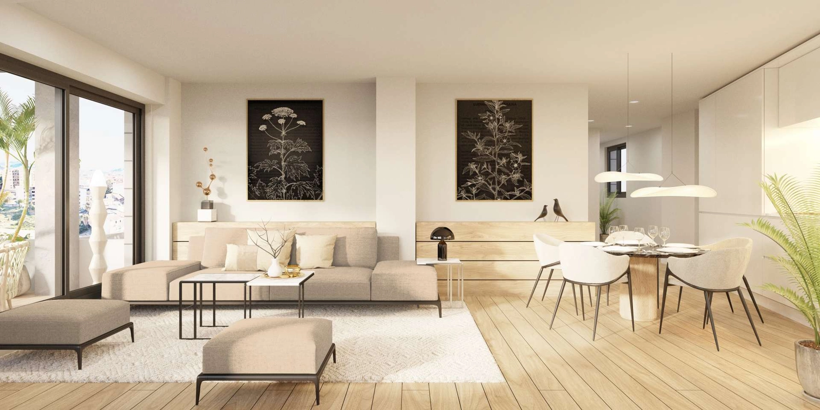 En annan vy av den sofistikerade boytan, som visar upp uppmärksamheten på detaljer och naturligt ljus.