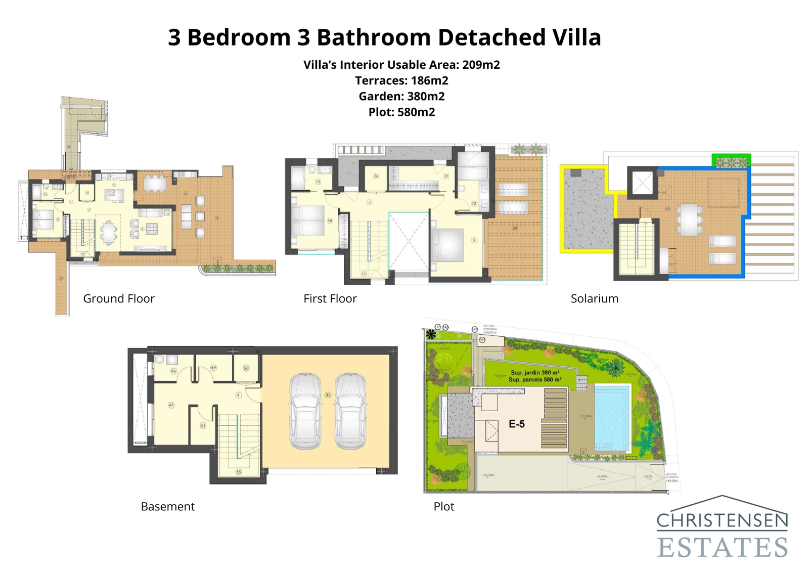 En elegant planlösning med tre sovrum som erbjuder en perfekt balans mellan gemensamma sällskapsytor och privata tillflyktsorter, idealisk för familjer.