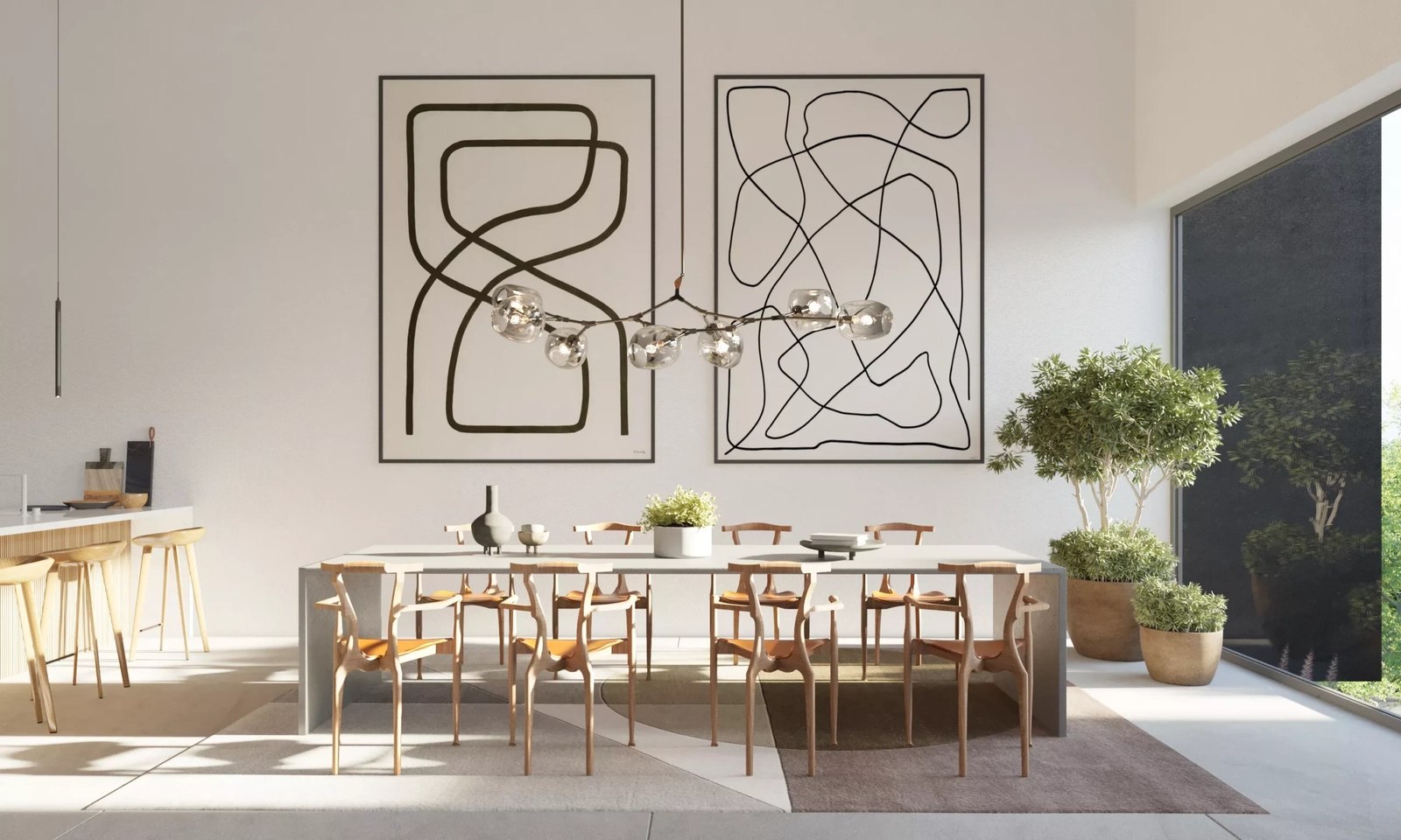 Den sofistikerade matplatsen, perfekt för att arrangera minnesvärda middagar med familj och vänner.