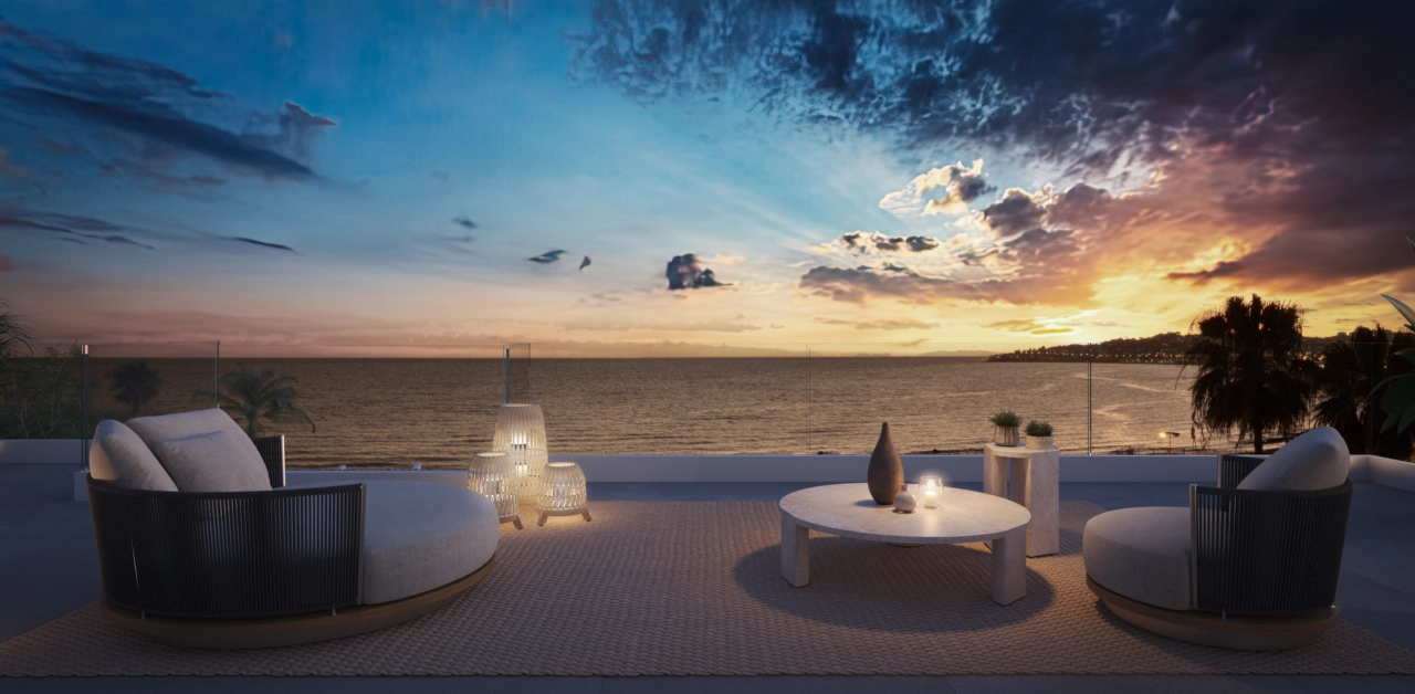 Upplev oförglömliga solnedgångar över Medelhavet från din terrass.