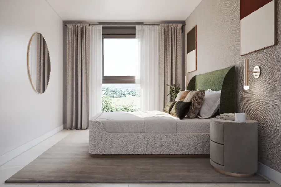 Varje sovrum är ett bekvämt och stilfullt utrymme, fyllt med naturligt ljus och designat med känsla för detaljer.